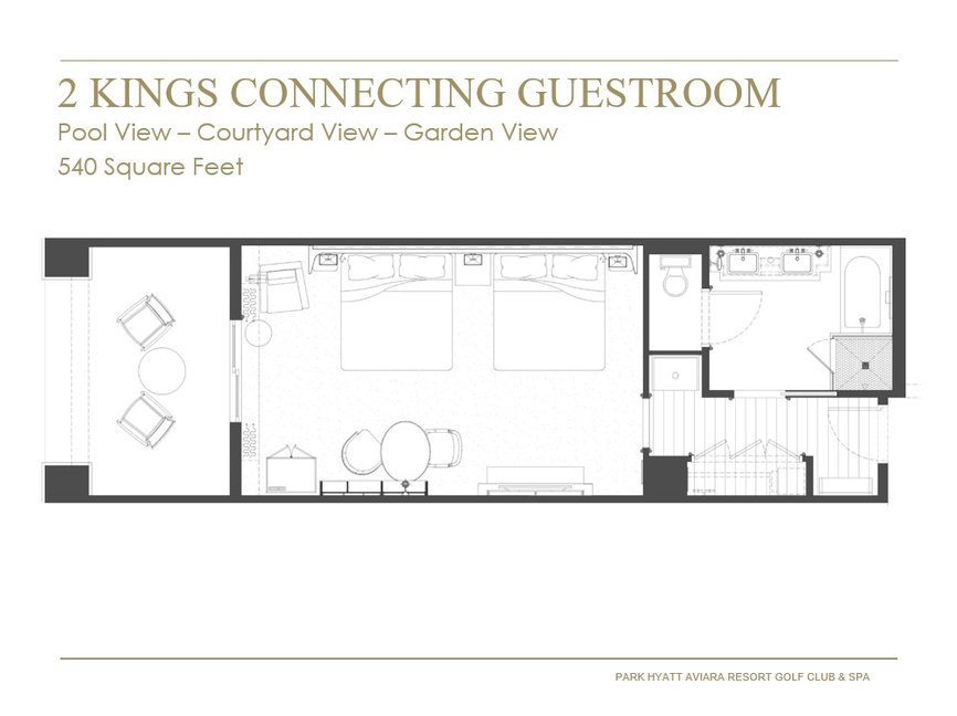 2 KINGS CONNECTING GUESTROOM