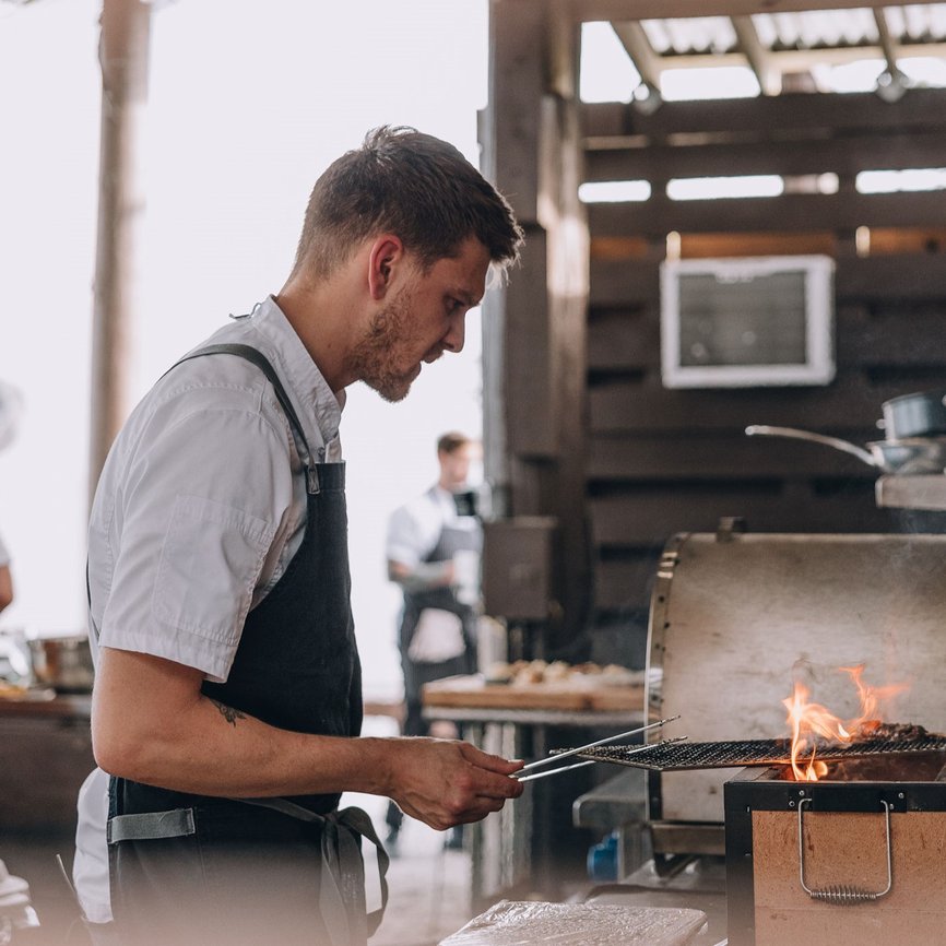 Grilling Demo with Blais & Austin