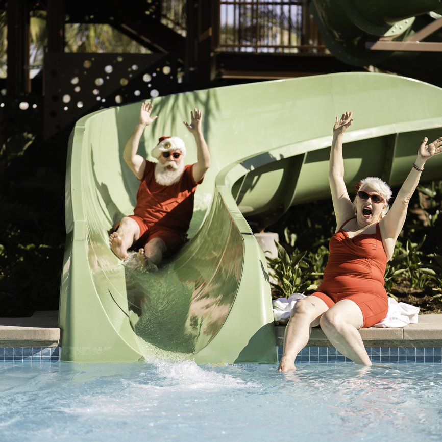 Santa Waterslide