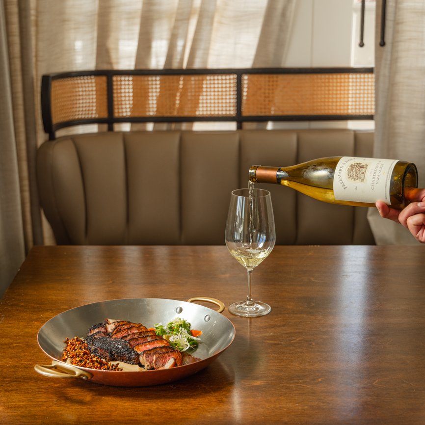 steak at table 4